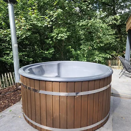 In The Woods With Nordic Bath Chalet Manhay